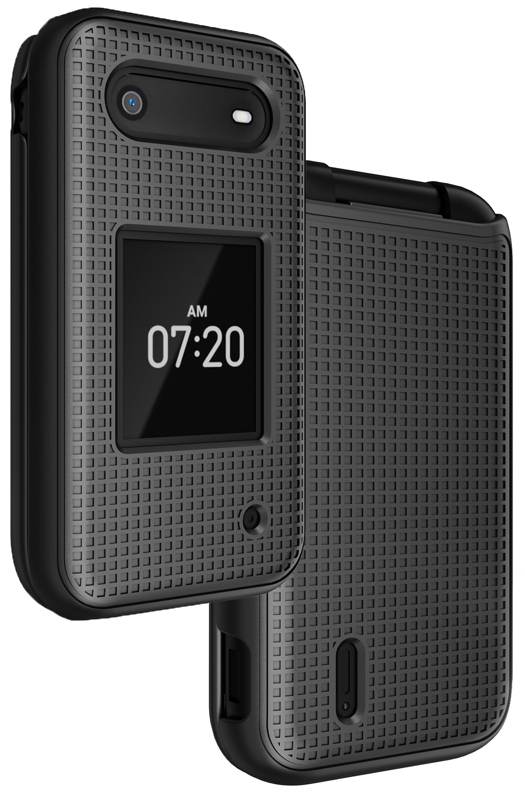 Grid Texture Hard Shell Case Cover for Nokia 2760 2780 Flip Phone